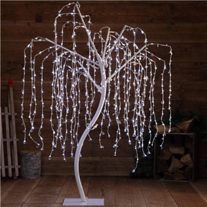 Noma White Jewelled Willow tree 1.8m 420 led